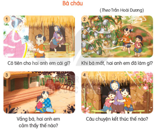 Giải bài tập Tiếng Việt 2 tập 1 Bài 29 Kết nối tri thức chuyện Bà cháu