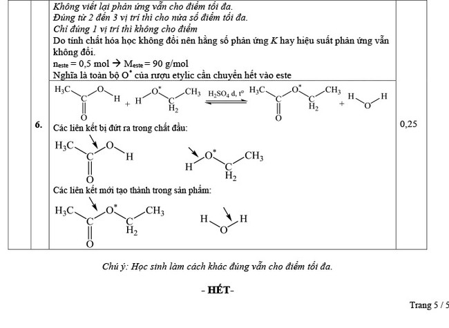 Đáp án đề Hóa chuyên vào 10 Lê Hồng Phong Nam Định 2021 trang 5