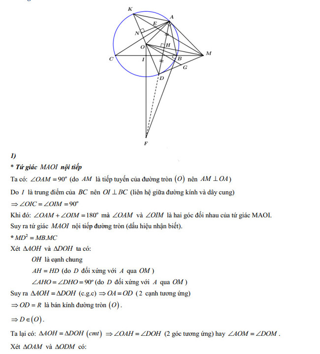 Đáp án đề thi môn toán lớp 10 (đề 1) Lê Hồng Phong 2022 câu 4 ảnh 1