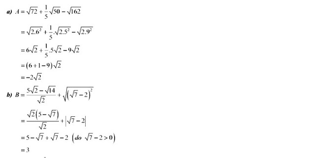 Đáp án đề thi vào lớp 10 môn Toán tỉnh Vĩnh Long 2022 câu 1