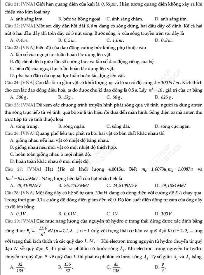 Đề thi thử THPT Quốc gia 2022 môn Lý Sở GD Kiên Giang trang 4