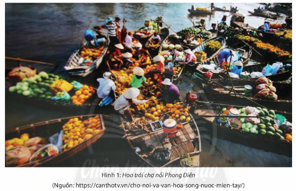 Hình ảnh chợ nổi Phong Điền