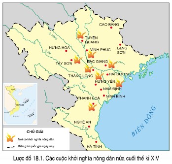 Soạn Lịch Sử 7 Bài 18 Cánh Diều lược đồ 18.1