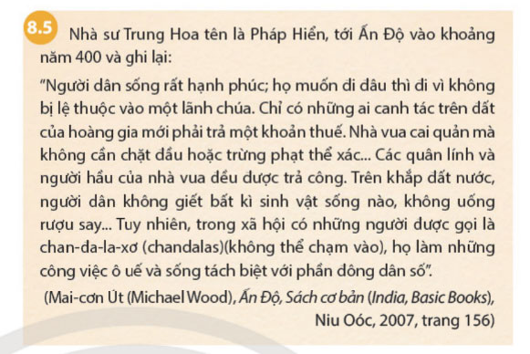 Tư liệu hình 8.5 trang 35 SGK Lịch sử 7 Chân trời sáng tạo