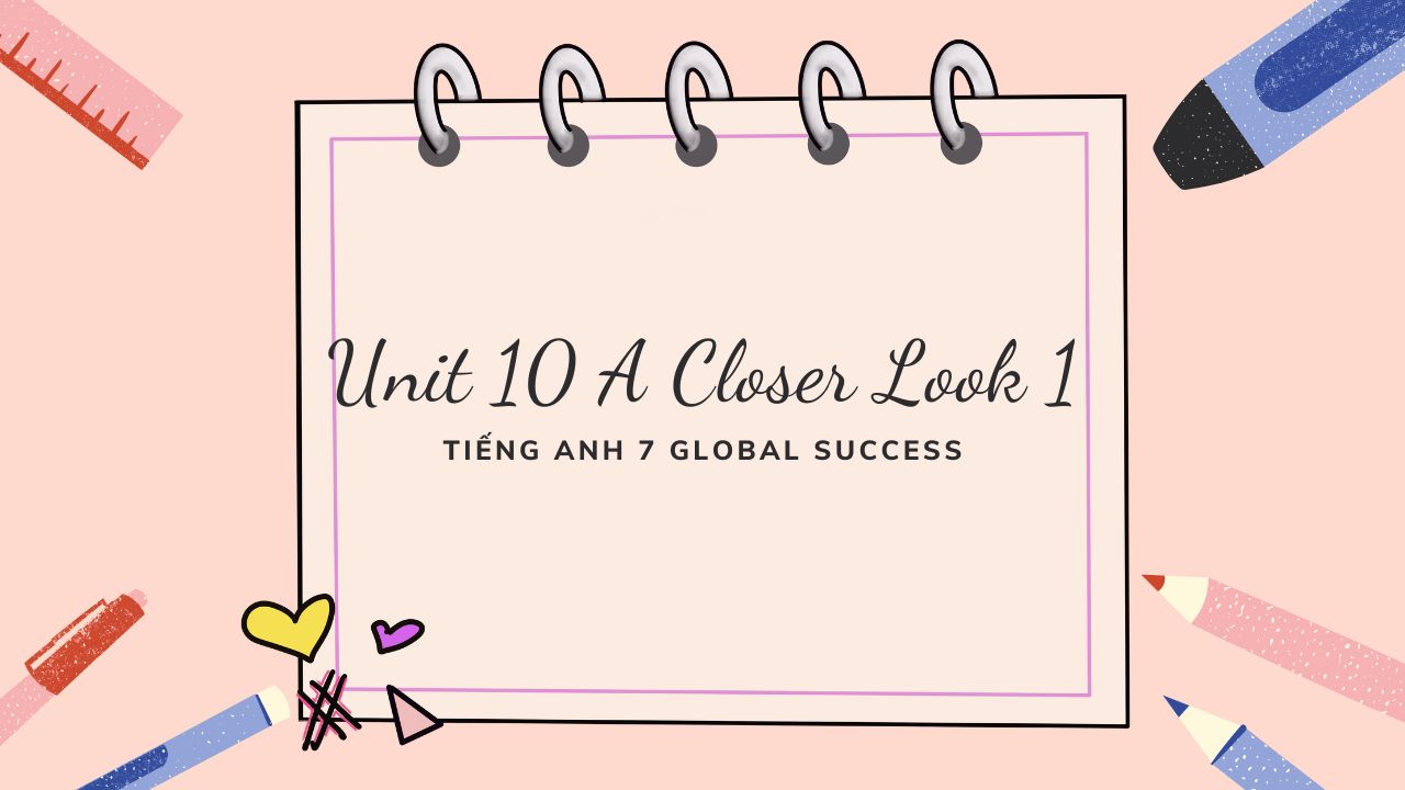 a closer look 1 unit 10 lớp 9 global success