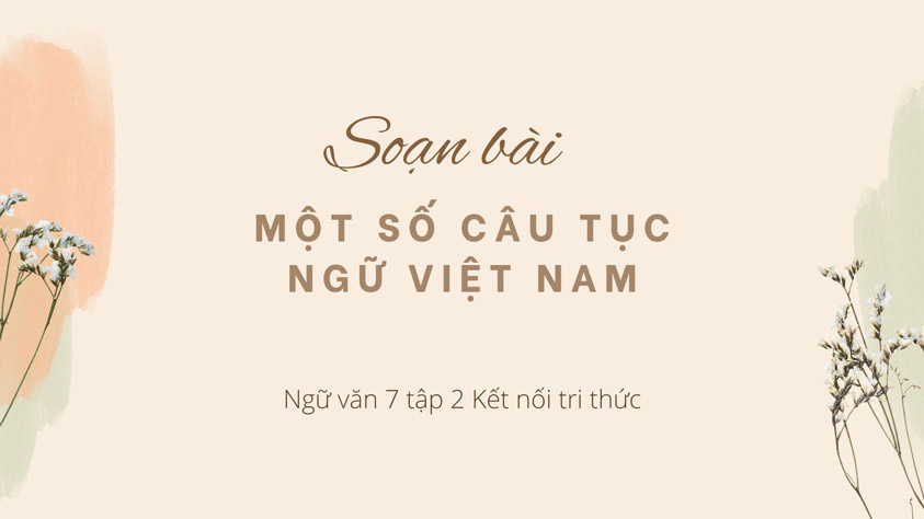 Soạn bài Một số câu tục ngữ Việt Nam KNTT | Soạn văn 7 Một số câu tục ...