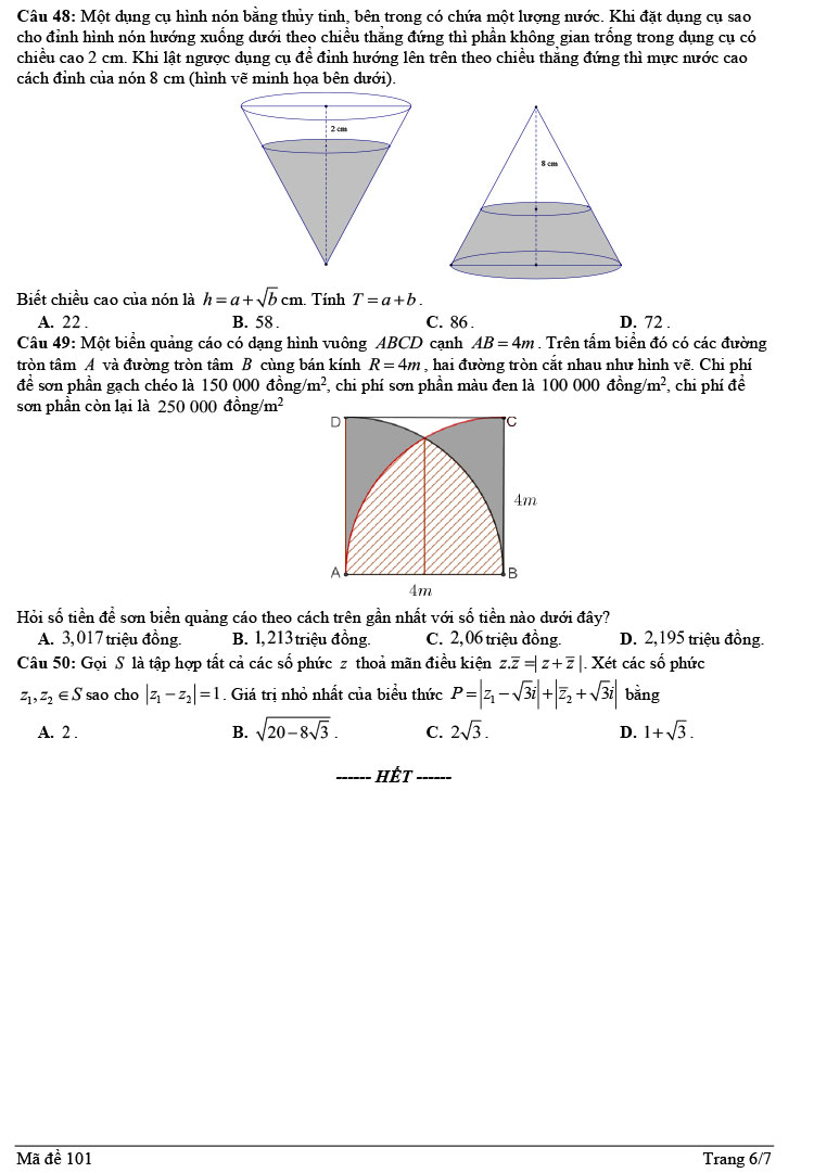 đề thi thử Toán 2023 Sở Hải Phòng lần 2 trang 6