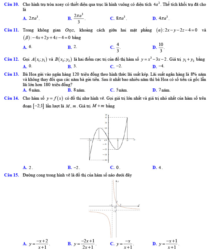 Đề thi thử thpt quốc gia môn toán 2023 Trần Văn Giàu trang 2