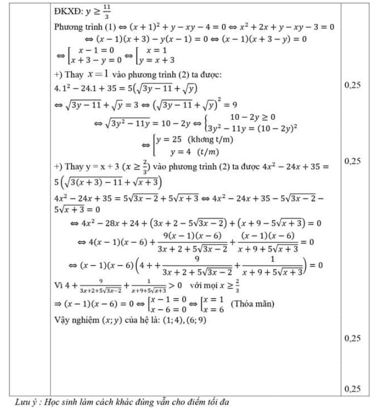 Đáp án đề thi thử vào lớp 10 môn Toán 2023 Quỳ Hợp lần 2 ảnh 4