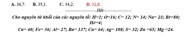 Đề thi thử THPT Quốc gia 2023 môn Hóa trường Triệu Sơn 5 trang 5