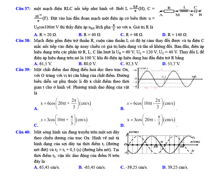 Đề thi thử vật lý 2023 Trần Nhân Tông - Nam Định trang 4