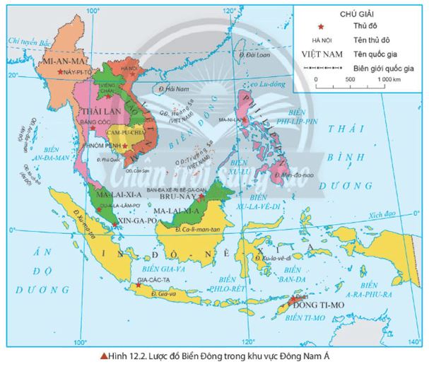Nêu vị trí địa chiến lược của Việt Nam hình 12.2