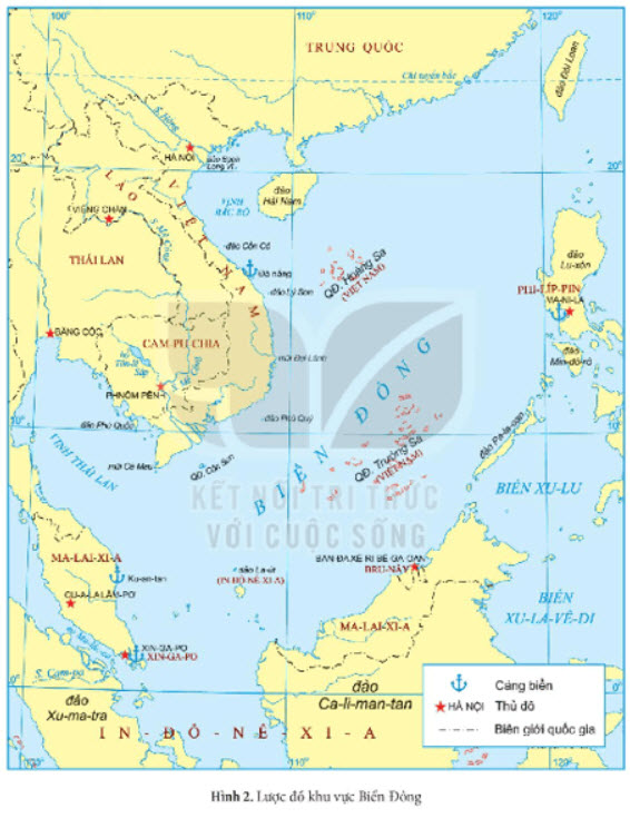 Xác định vị trí của một số đảo, quần đảo thuộc Biển Đông