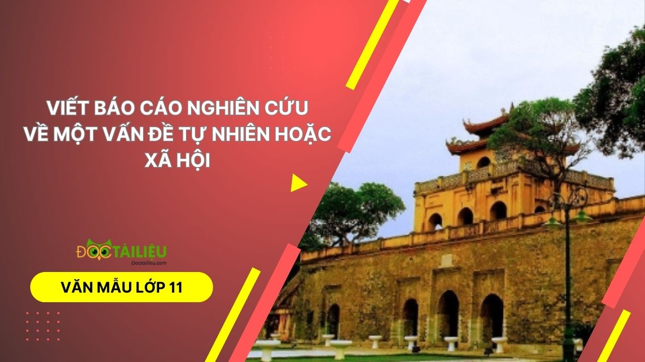 Viết báo cáo nghiên cứu về một vấn đề tự nhiên hoặc xã hội