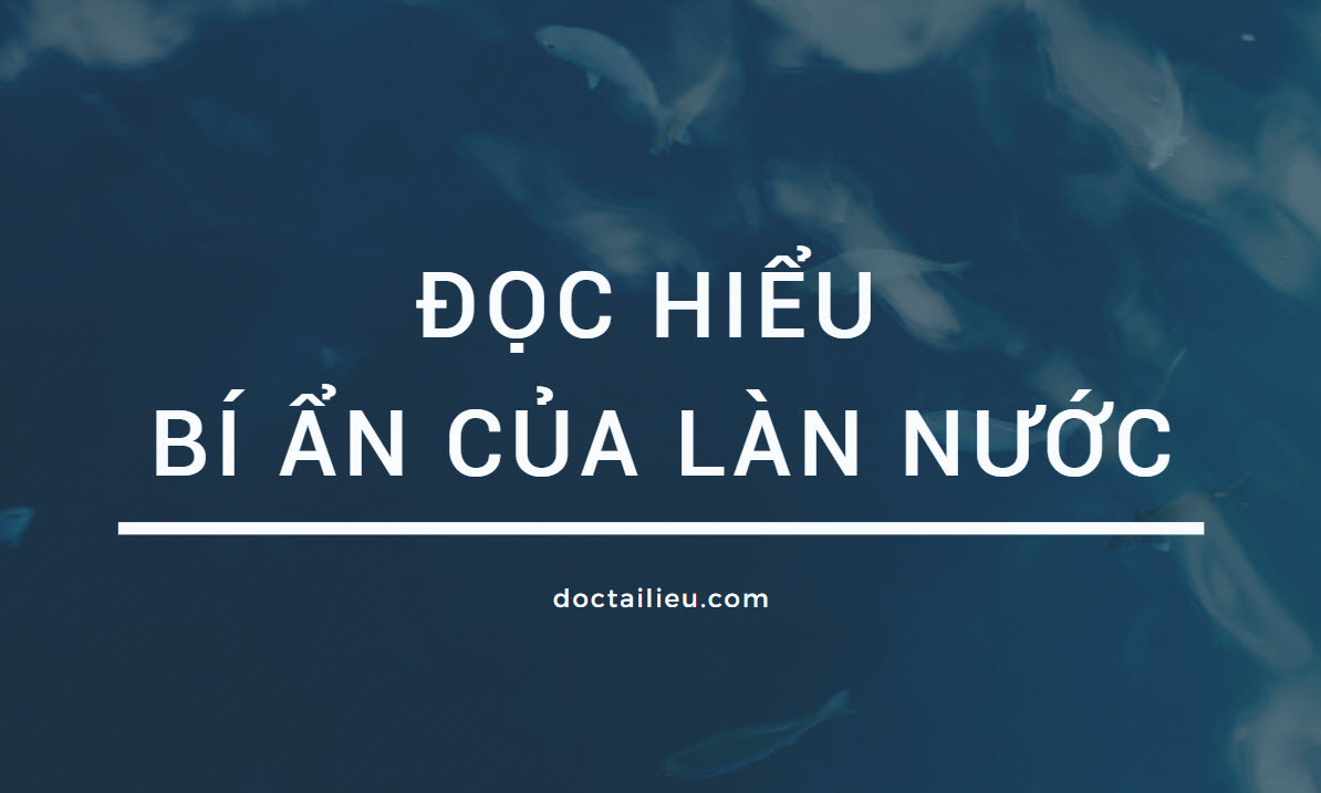 Đọc hiểu Bí ẩn của làn nước của tác giả: Bảo Ninh