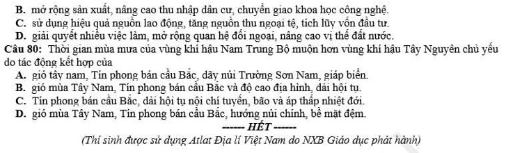 Đề thi thử tốt nghiệp môn Địa 2024 Sở GD Hải Phòng lần 1 trang 5