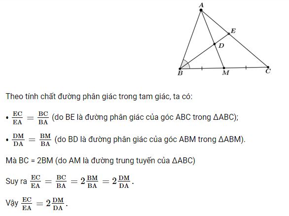 Giải Tính chất đường phân giác của tam giác hình 6