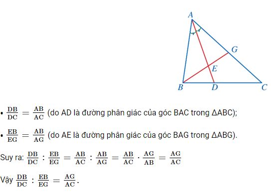 Giải Tính chất đường phân giác của tam giác hình 7