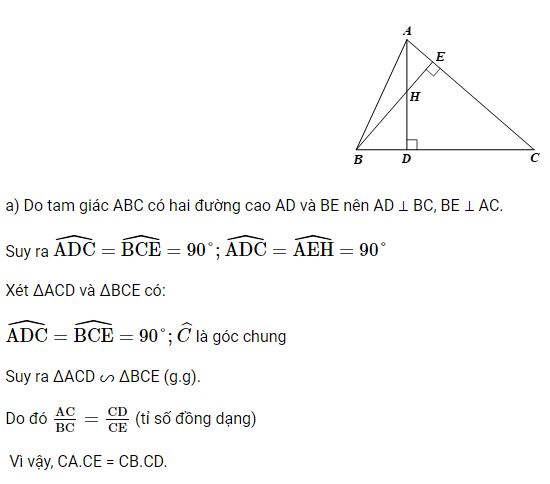 Giải Toán 8 Cánh Diều Trường hợp đồng dạng thứ ba của tam giác hình 5