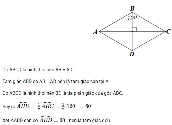 Giải Toán 8 Cánh Diều Hình thoi hình 1