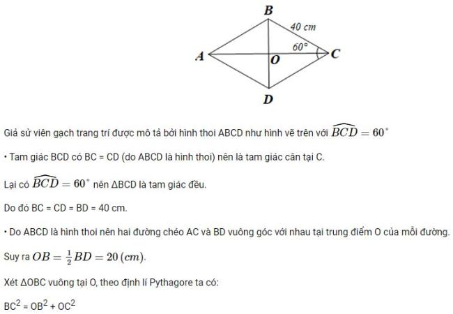 Giải Toán 8 Cánh Diều Hình thoi hình 5