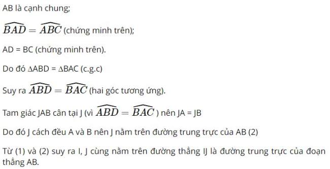 Giải Toán 8 Kết nối tri thức Hình thang cân hình 12