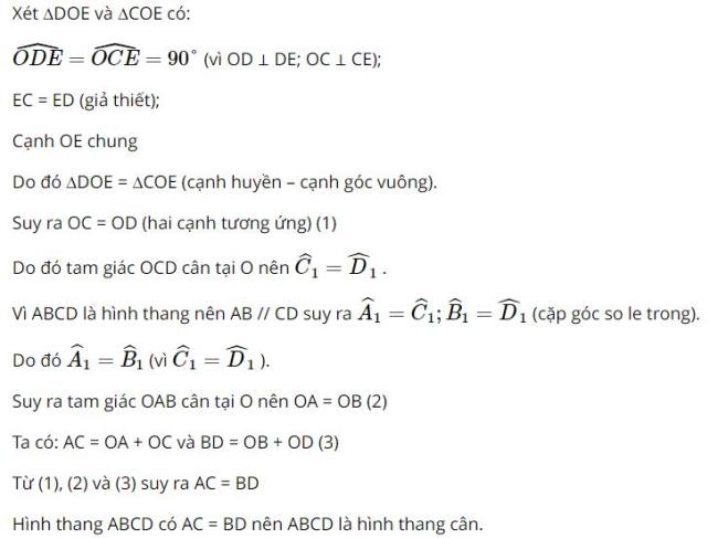 Giải Toán 8 Kết nối tri thức Hình thang cân hình 7