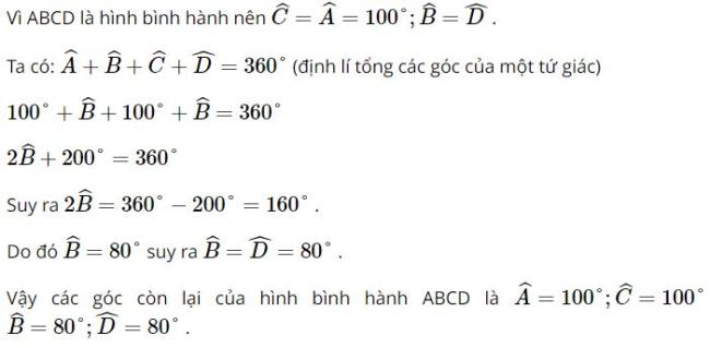 Giải Toán 8 Kết nối tri thức Hình bình hành hình 11