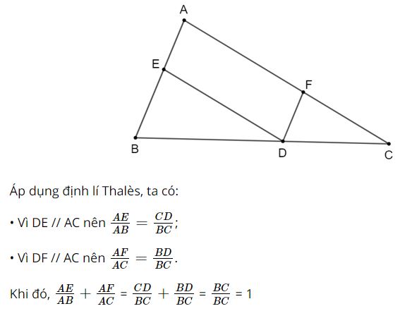 Giải Toán 8 Kết nối tri thức Định lí Thalès trong tam giác hình 7