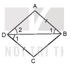 Giải Toán 8 Kết nối tri thức Hình thoi và hình vuông hình 2