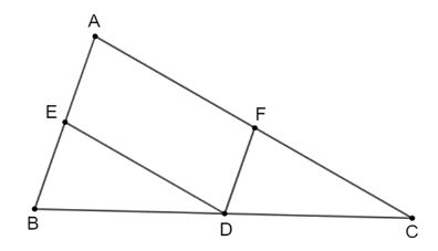 Giải Toán 8 Kết nối tri thức Hình thoi và hình vuông hình 4