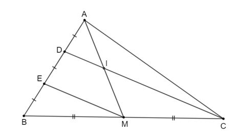 Giải Toán 8 Kết nối tri thức Đường trung bình của tam giác hình 3