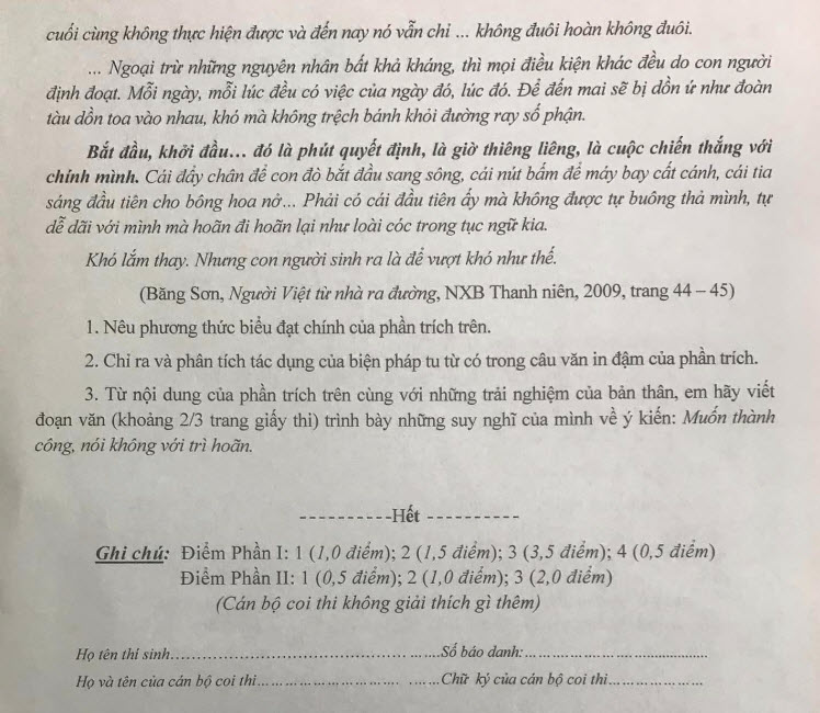 Đề thi thử vào lớp 10 môn Văn 2024 lần 2 THPT Sơn Tây ảnh 2