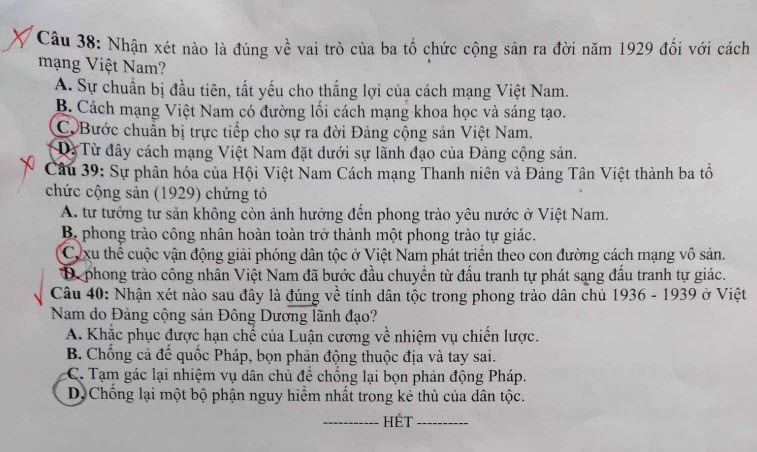 đề thi thử tốt nghiệp THPT môn Sử 2024 Sở Gia Lai ảnh 5