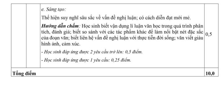 Đáp án đề thi thử vào 10 môn văn 2024 Lê Hồng Phong lần 2 ảnh 8