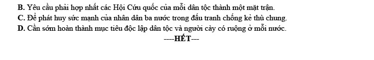 Đề thi thử tốt nghiệp môn Sử 2024 mẫu số 2 ảnh 4