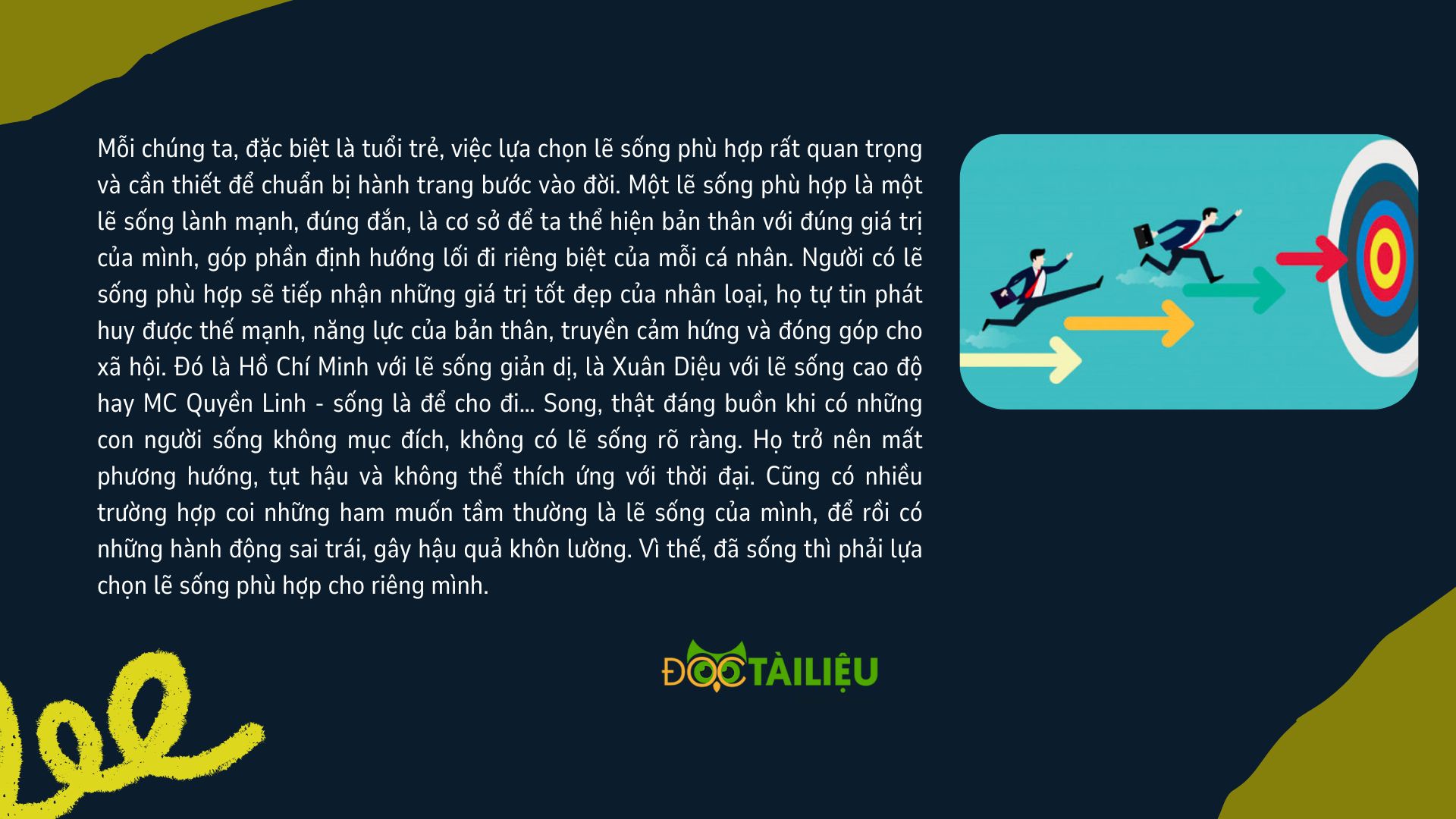 Văn mẫu lẽ sống có ý nghĩa như thế nào đối với cuộc đời của mỗi người?