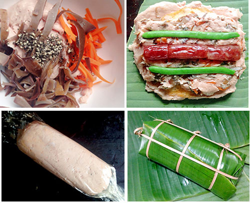 Công thức làm giò hoa ngũ sắc rực rỡ mâm cỗ ngày Tết Nguyên đán