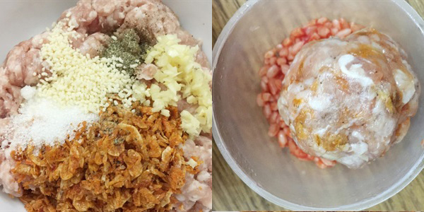 bọc trứng cút là xôi gấc may măn ngày tết nguyên đán