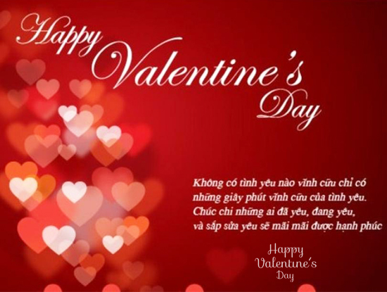 Tình yêu mãi mãi là chủ đề nóng hổi không bao giờ khỏi thời. Hãy bày tỏ tình cảm của mình với lời chúc Valentine ngọt ngào và nhẹ nhàng. Tất cả đều đang dành cho bạn một mùa Valentine đầy ý nghĩa và đáng nhớ.