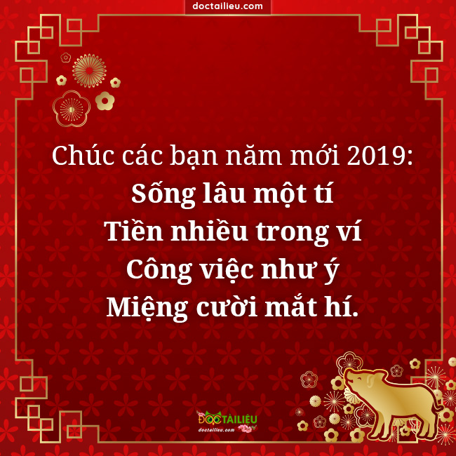 Chúc các bạn năm mới 2019