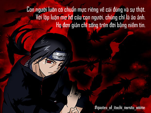 Những câu nói hay được yêu thích nhất của Itachi trong anime Naruto 3