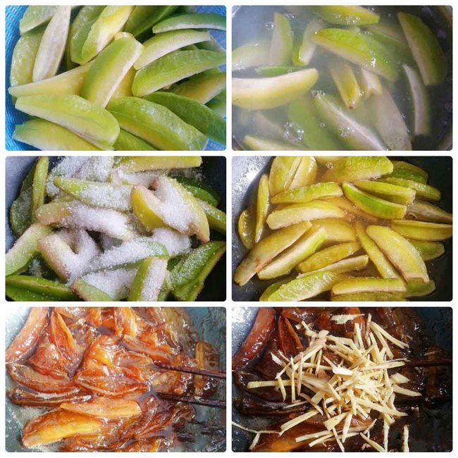 Cách làm ô mai khế xào gừng đãi khách ngày Tết Nguyên đán