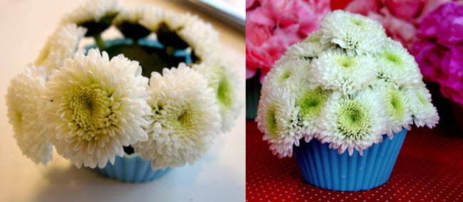 Tự cắm hoa ngày tết cùng những chiếc cupcakes hoa ảnh 2