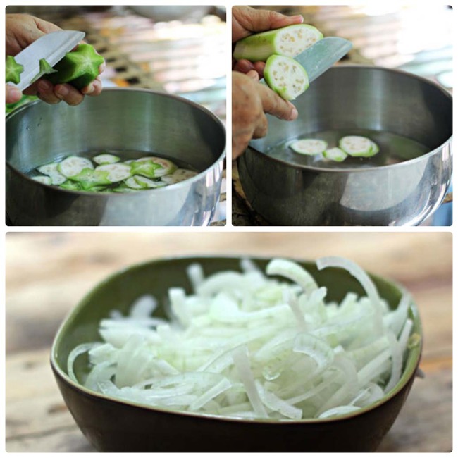 sơ chế nguyên liệu làm gỏi bò bóp thấu ăn tết nguyên đán