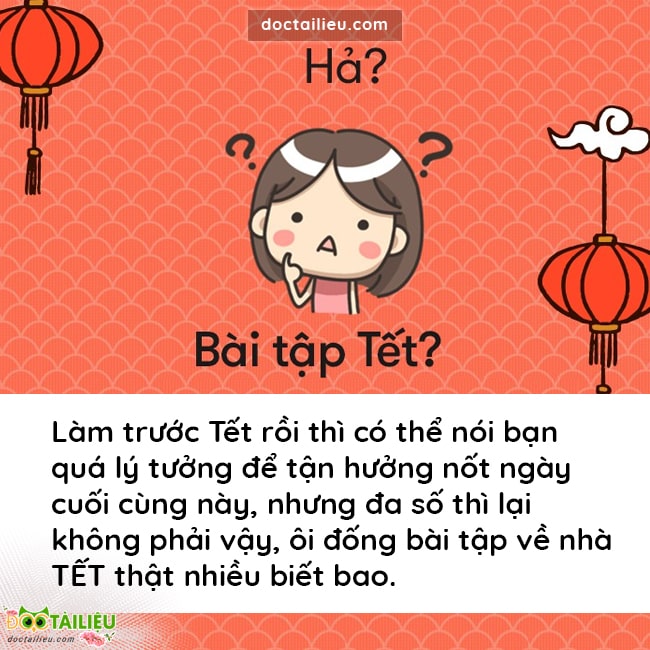 Liệu có ai nhớ làm bài tập Tết