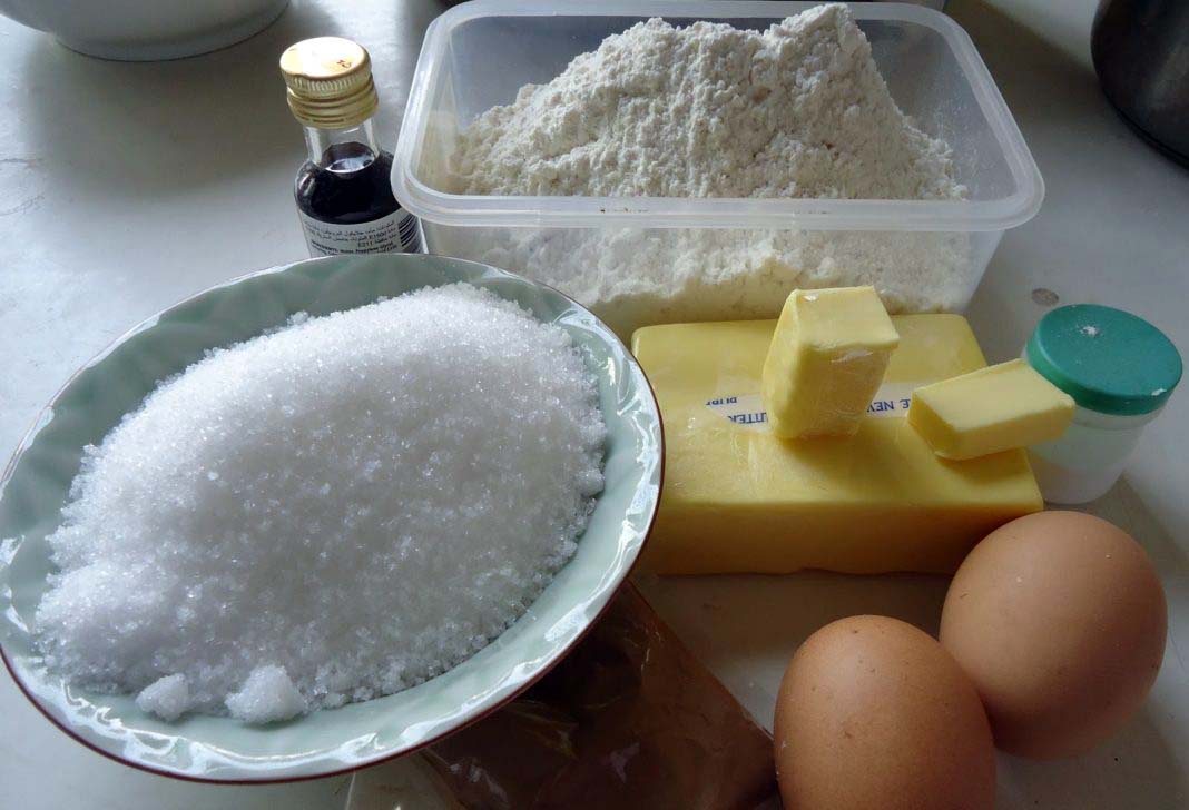 Nguyên liệu làm bánh quy bơ Danisa