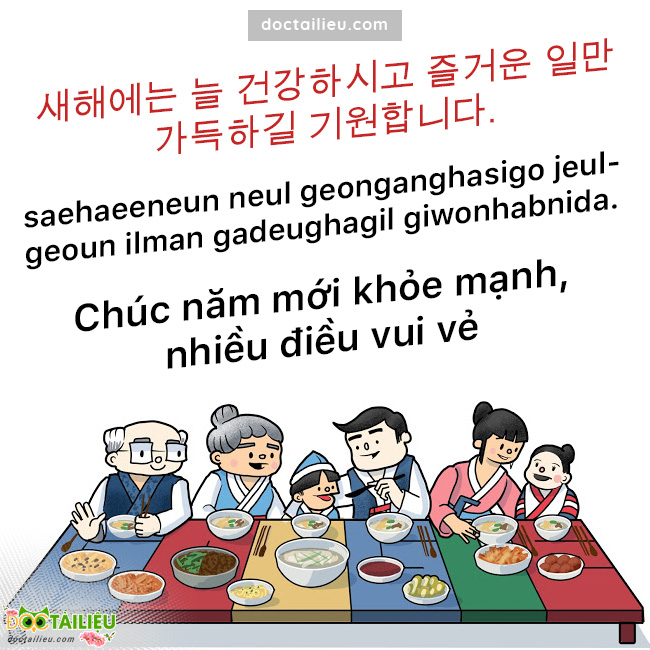 Chúc tết bằng tiếng Hàn đơn giản hình ảnh 3