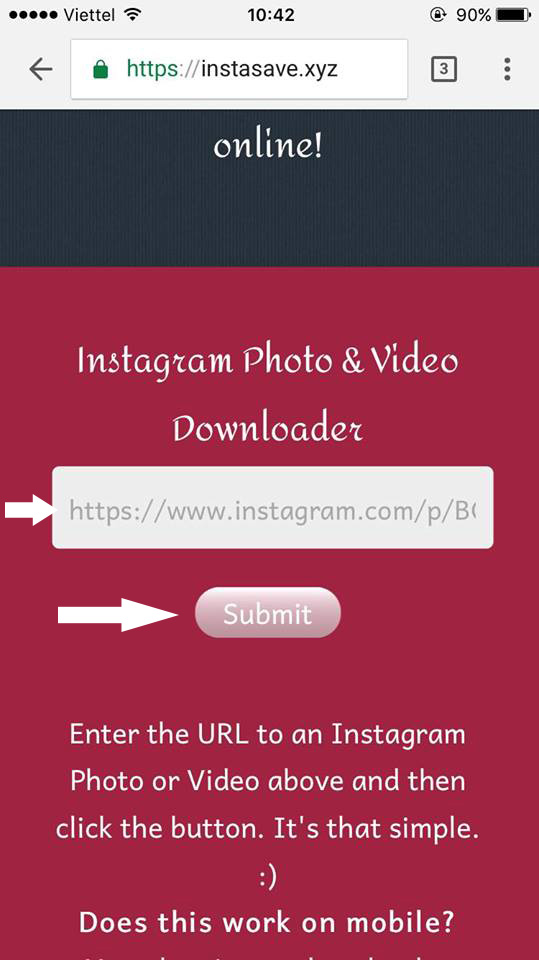 Hướng dẫn tải ảnh trên instagram, download hình ảnh trên instagram bằng điện thoại 3